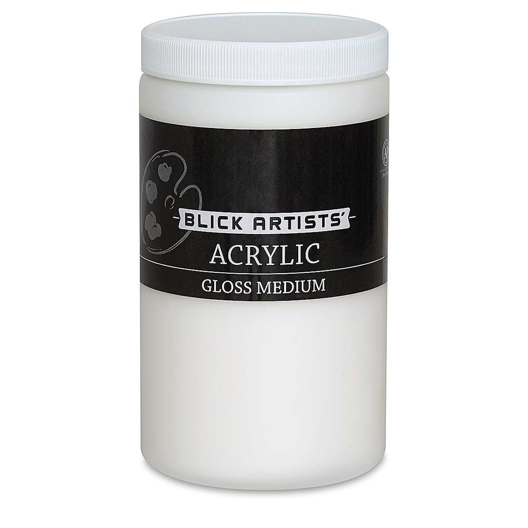 Open in modal - Blick Artists Acrylic Gloss Medium 32oz jar