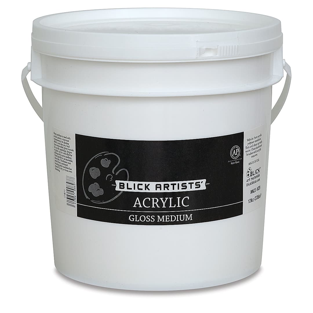 Open in modal - Blick Artists Acrylic Gloss Medium 1 gallon bucket