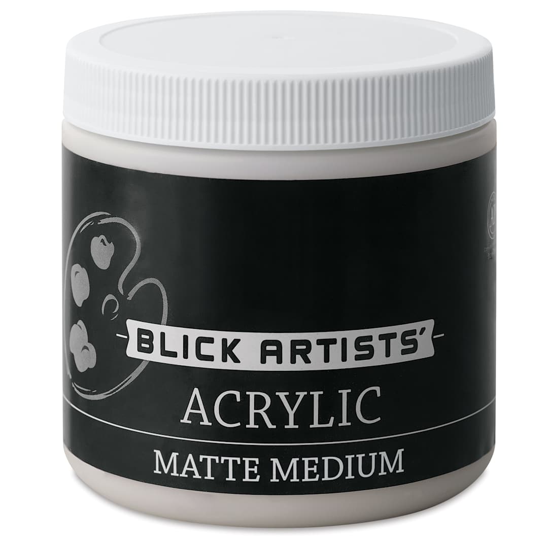 Open in modal - Blick Artists Acrylic Medium - Blick Acrylic Medium, Matte, 16 oz