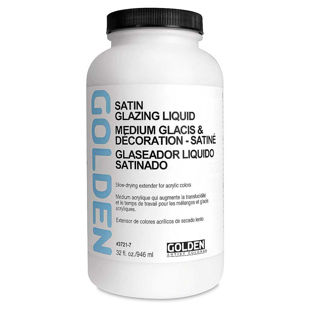 Open in modal - Golden Acrylic Glazing Liquid - Satin, 32 oz bottle