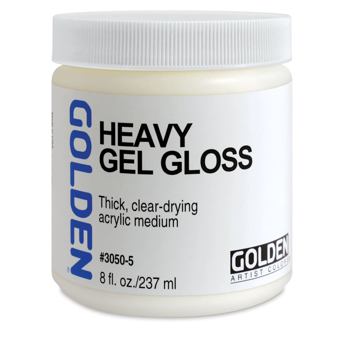 Open in modal - Golden Acrylic Medium, Gloss-Heavy Gel, 8 oz jar