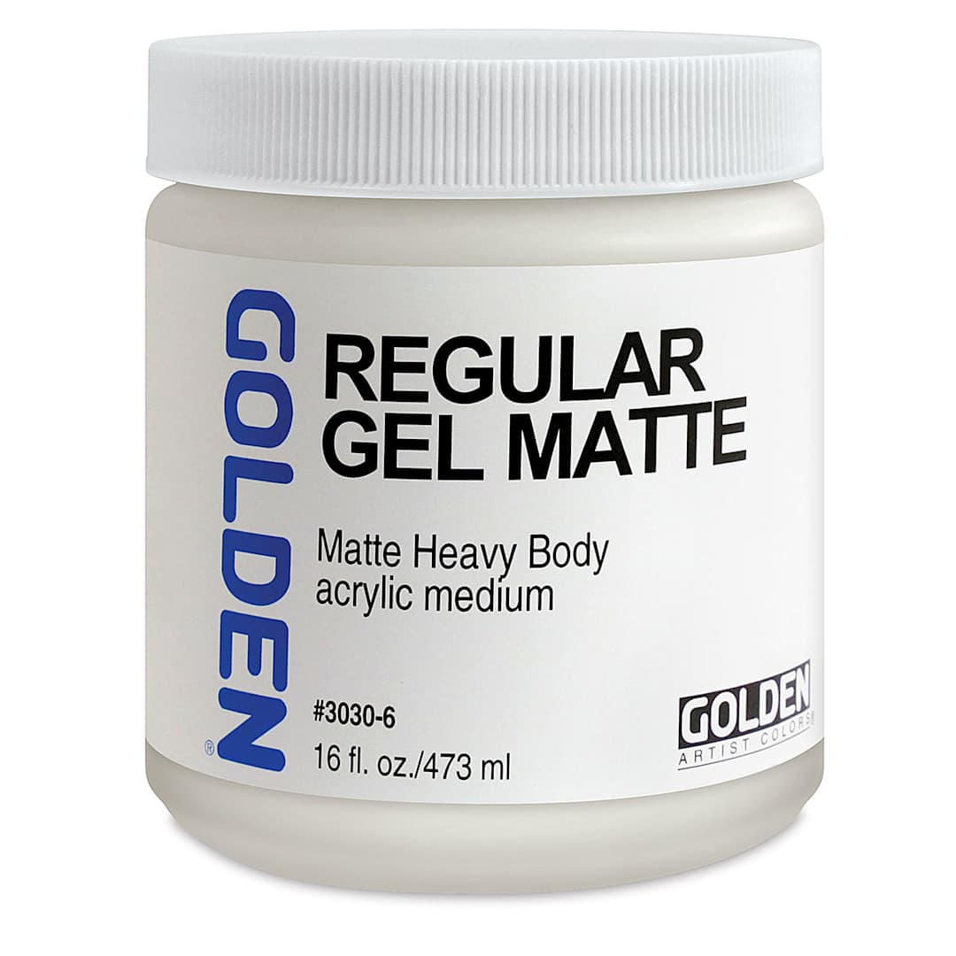 Open in modal - Golden Regular Acrylic Gel Medium - Matte, 16 oz jar
