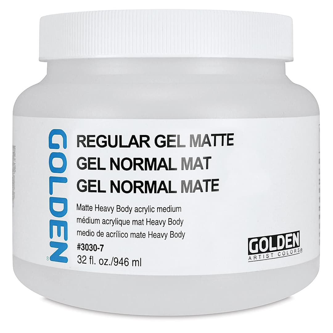 Open in modal - Golden Regular Acrylic Gel Medium - Matte, 32 oz jar