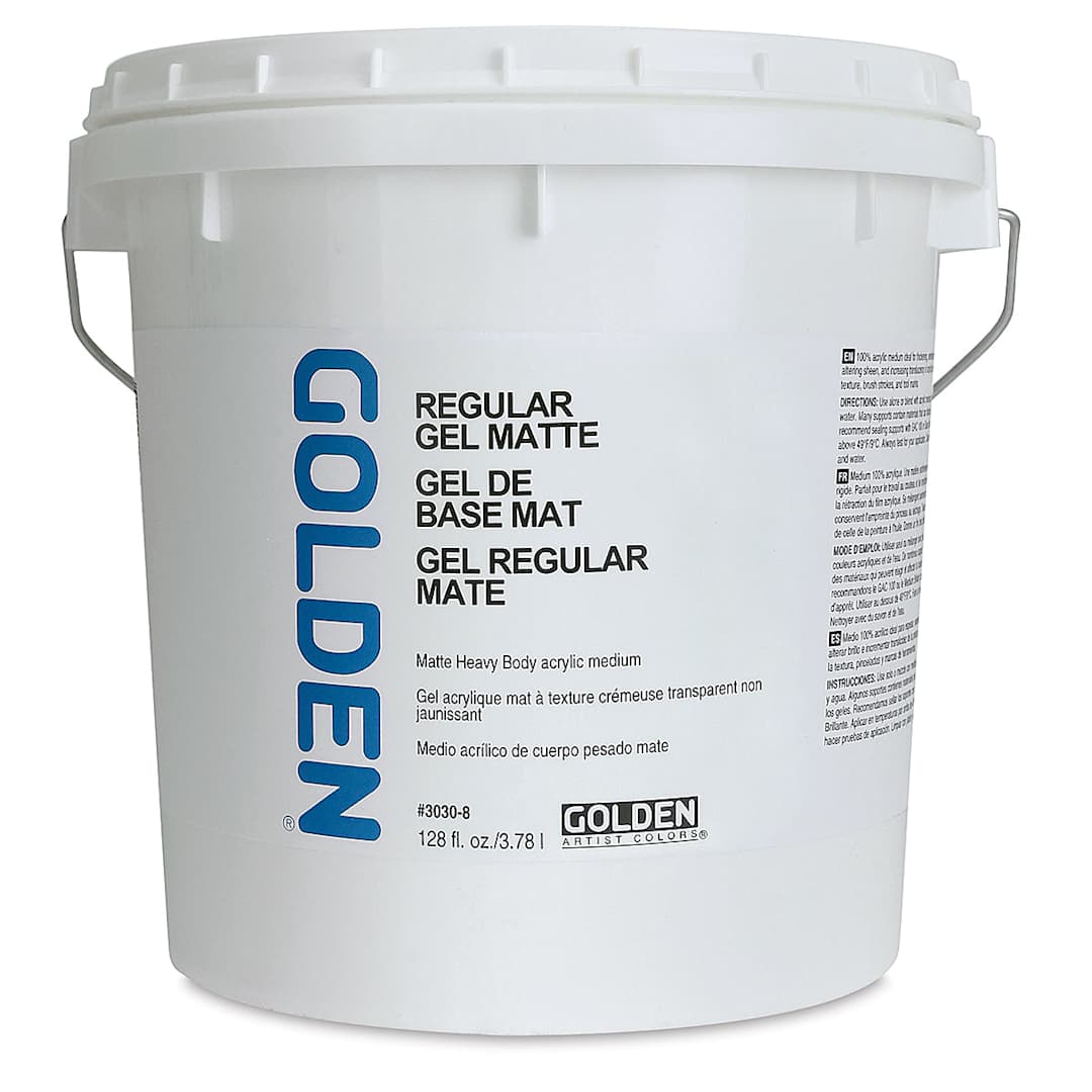 Open in modal - Golden Regular Acrylic Gel Medium - Matte, 128 oz tub