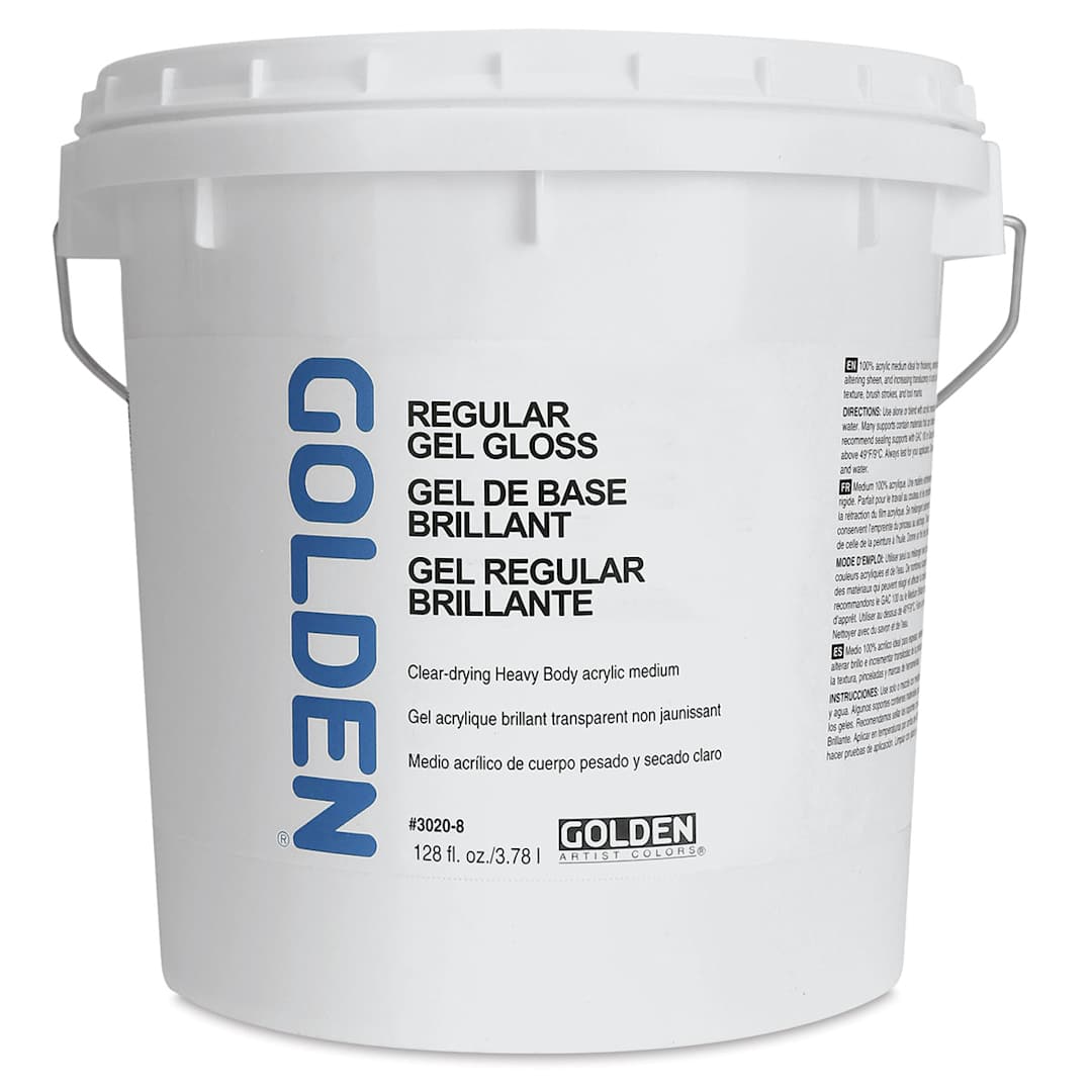 Open in modal - Golden Acrylic Medium - Regular Gel Gloss, 128 oz tub