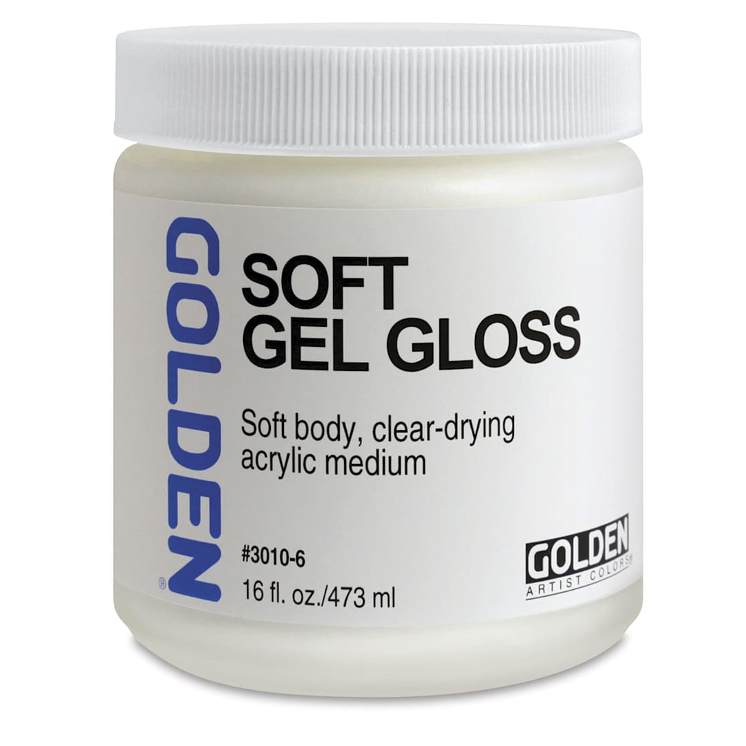 Open in modal - Golden Soft Acrylic Gel Medium - Gloss, 16 oz jar
