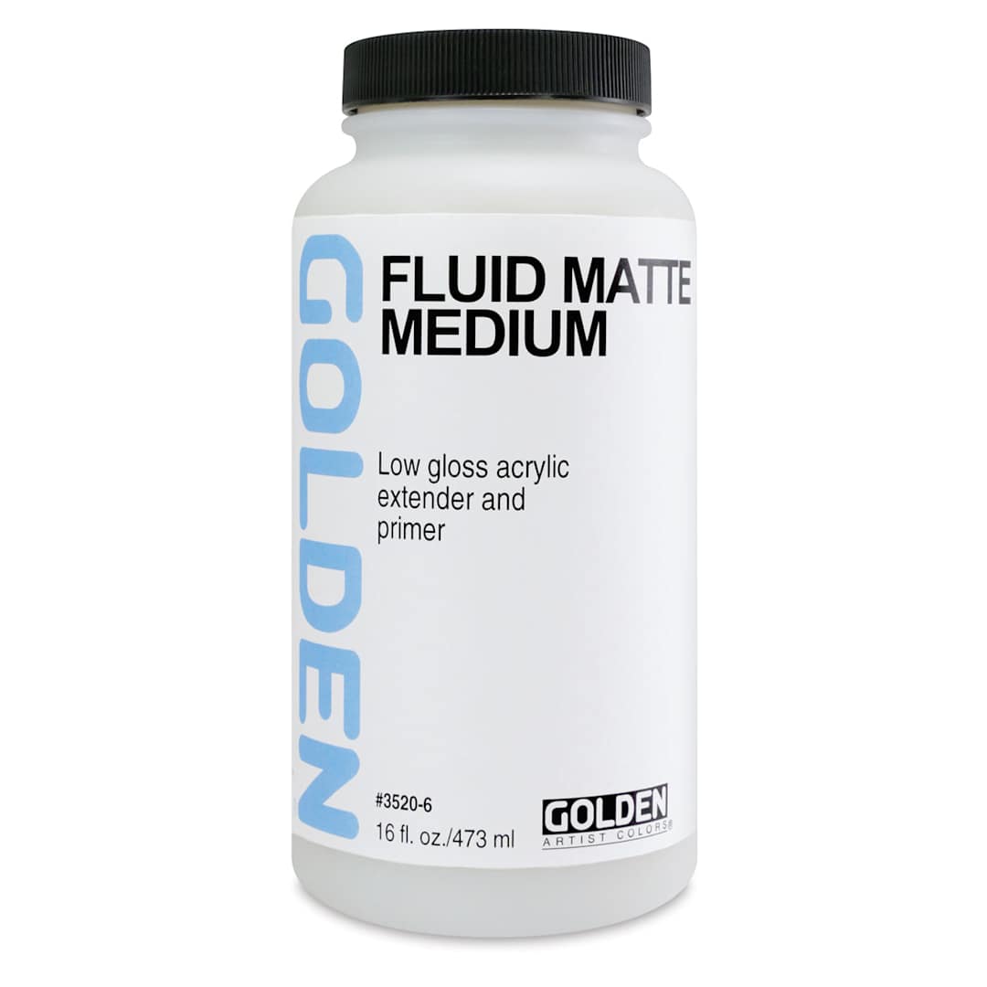 Open in modal - Golden Fluid Medium - Matte, 16 oz bottle