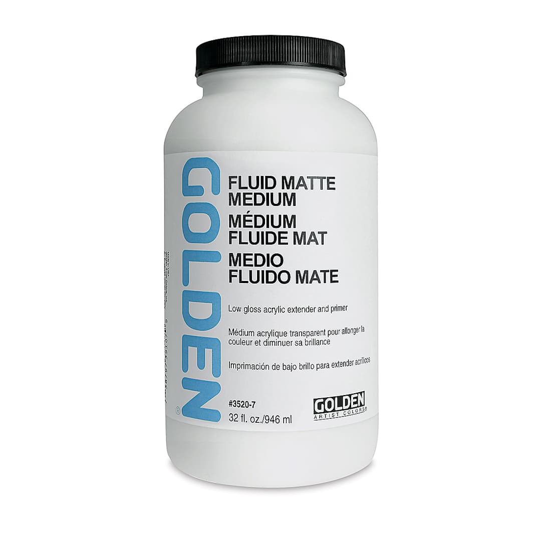 Open in modal - Golden Fluid Medium - Matte, 32 oz jar