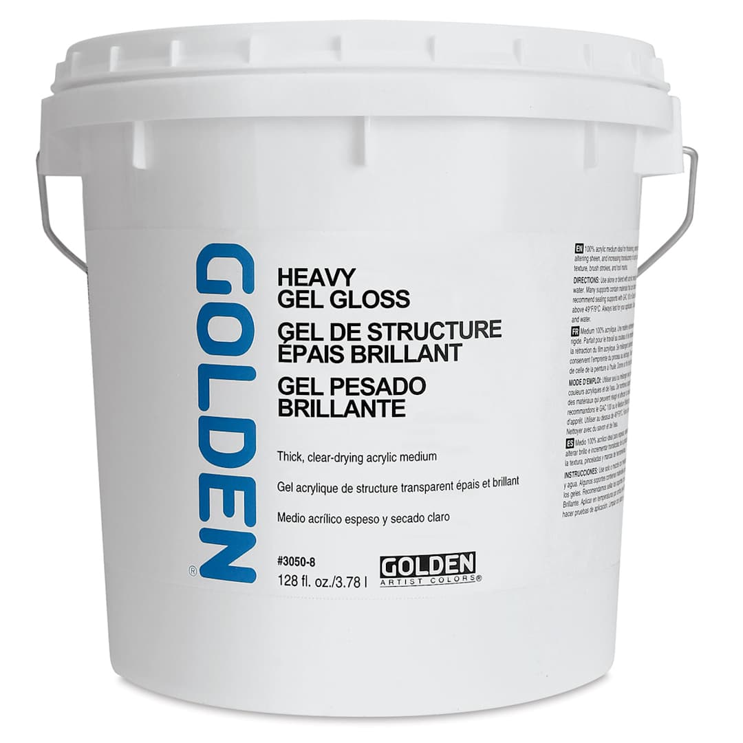 Open in modal - Golden Heavy Acrylic Gel Medium - Gloss, 128 oz tub