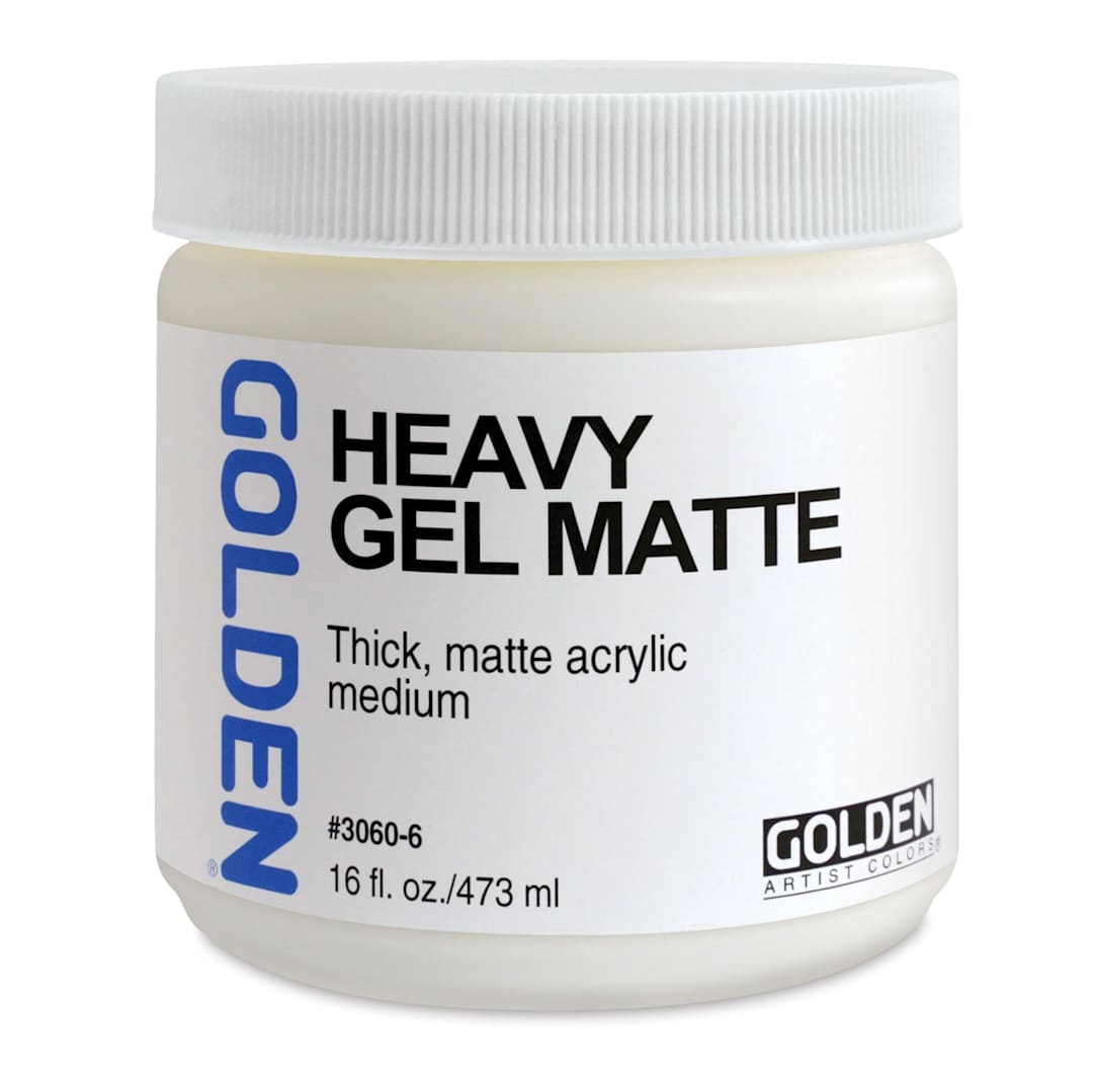 Open in modal - Golden Heavy Acrylic Gel Medium - Matte, 16 oz jar