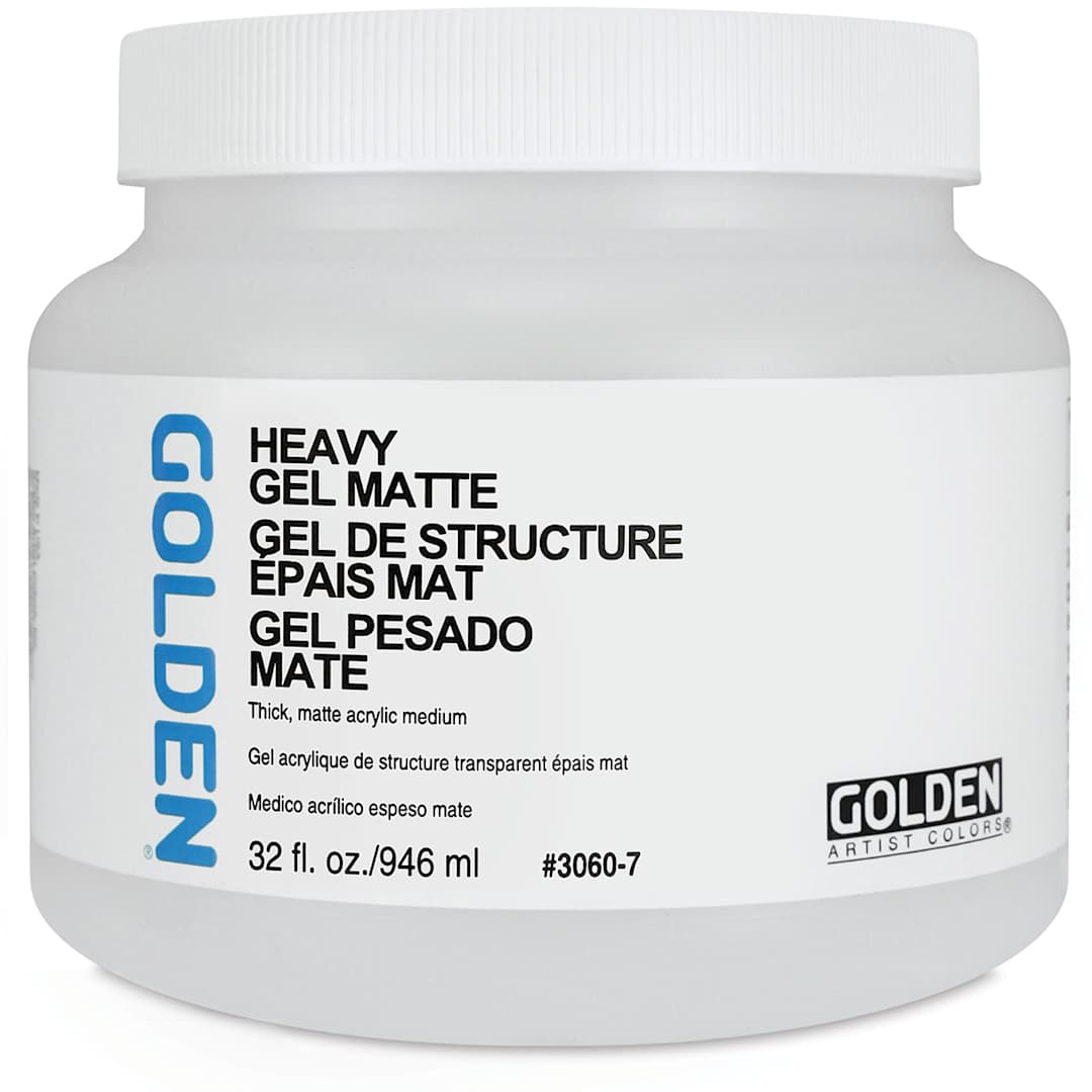 Open in modal - Golden Heavy Acrylic Gel Medium - Matte, 32 oz jar