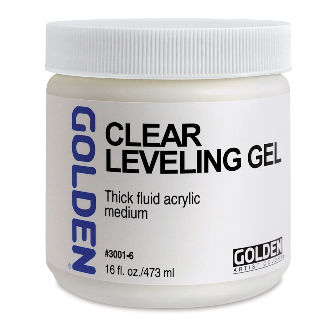 Open in modal - Golden Acrylic Medium - Clear Leveling Gel, 16 oz jar