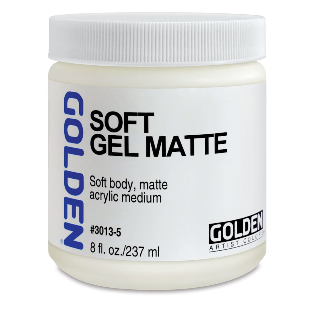 Open in modal - Golden Soft Acrylic Gel Medium - Matte, 8 oz jar