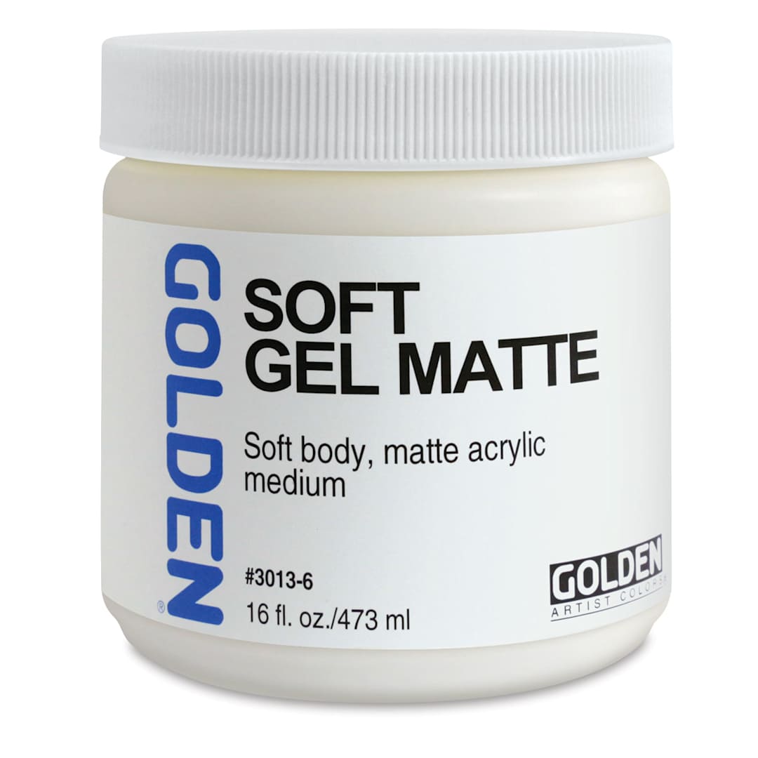Open in modal - Golden Soft Acrylic Gel Medium - Matte, 16 oz jar