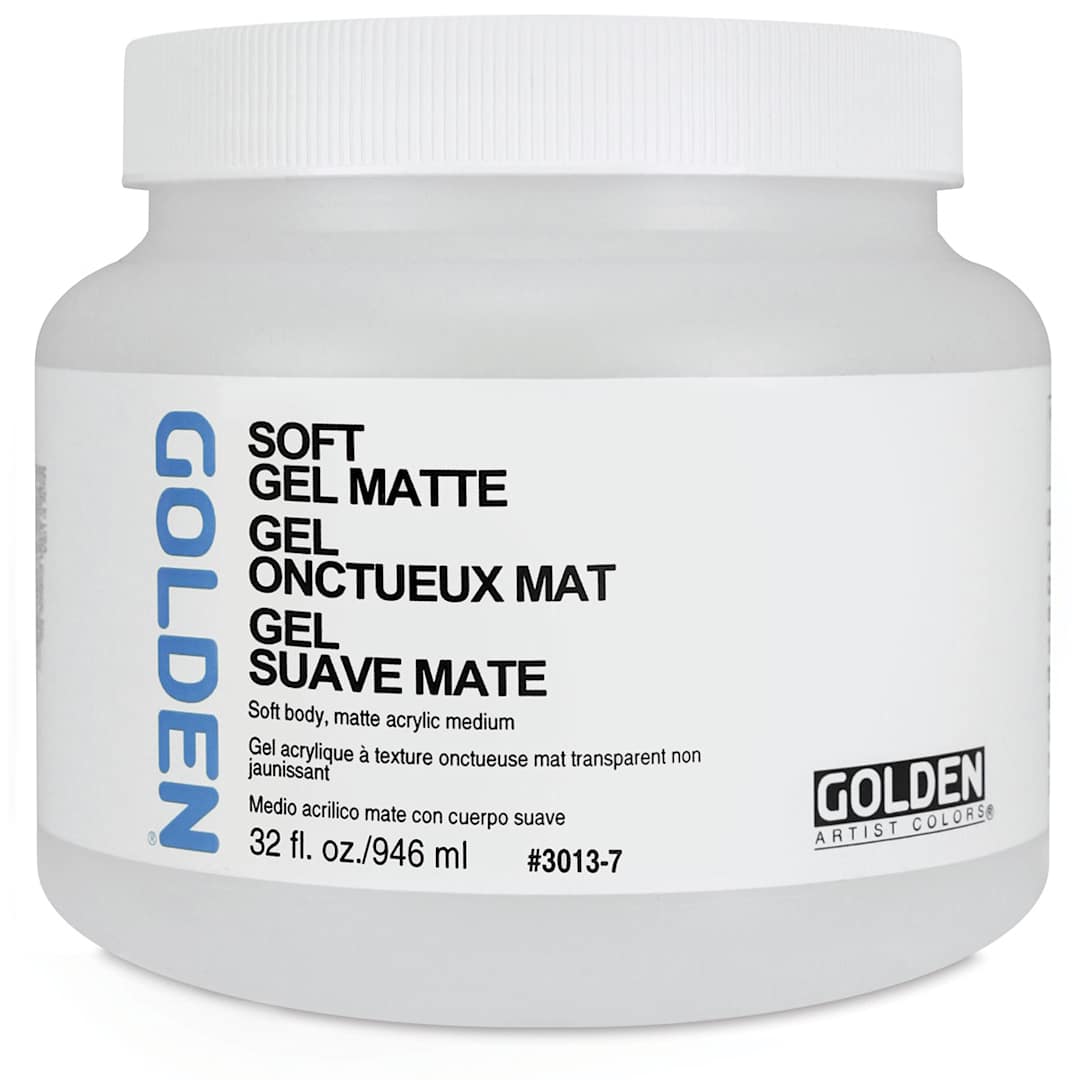 Open in modal - Golden Soft Acrylic Gel Medium - Matte, 32 oz jar