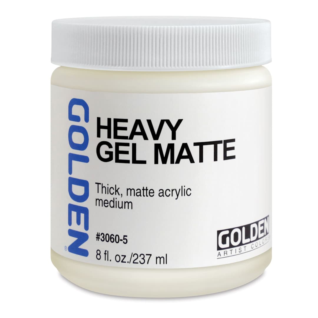 Open in modal - Golden Heavy Acrylic Gel Medium - Matte, 8 oz jar
