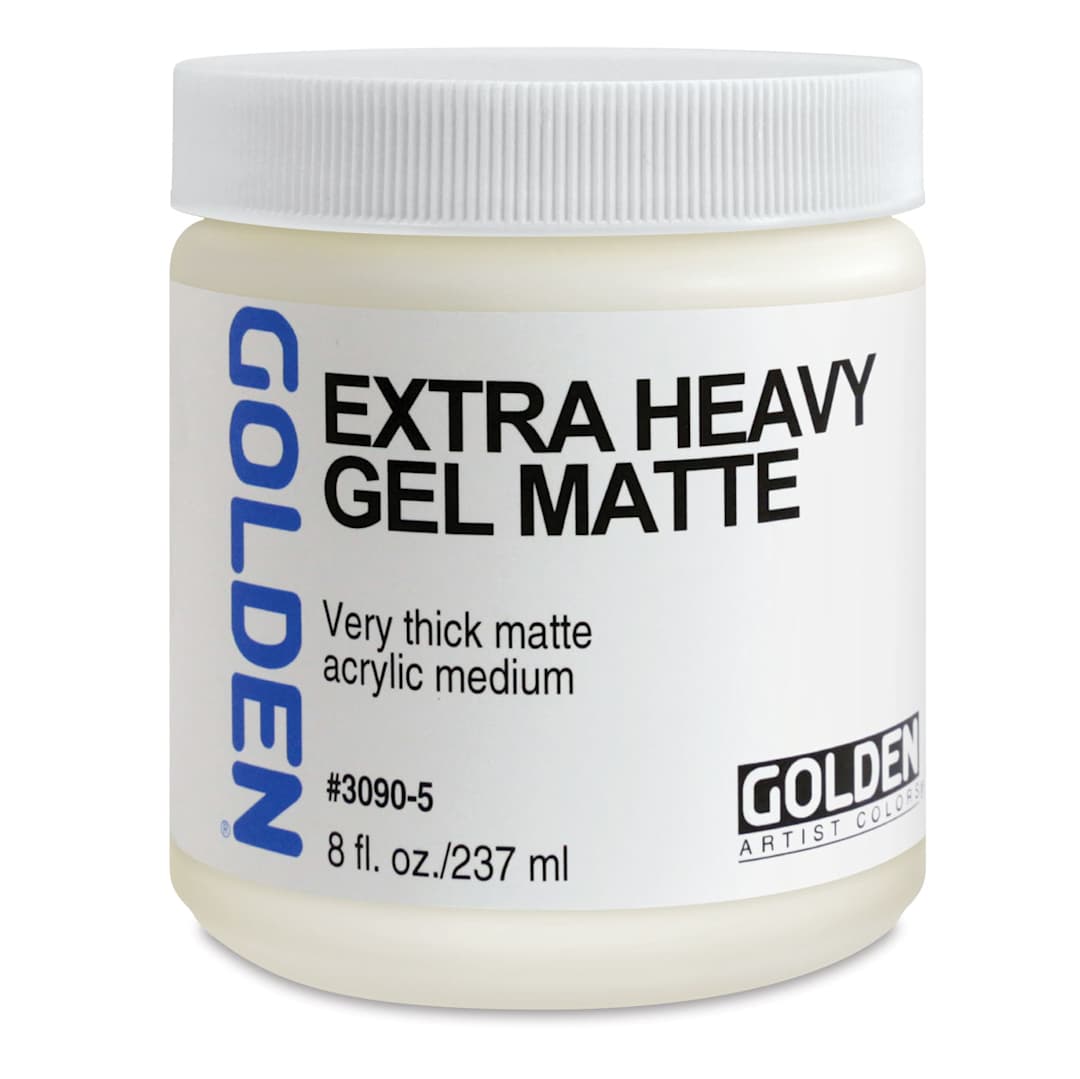Open in modal - Golden Extra Heavy Acrylic Gel Medium - Matte, 8 oz jar