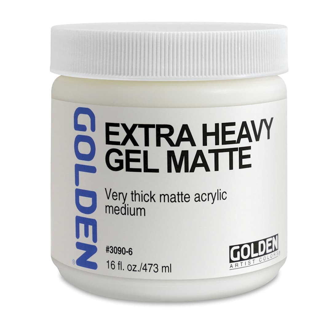 Open in modal - Golden Extra Heavy Acrylic Gel Medium - Matte, 16 oz jar