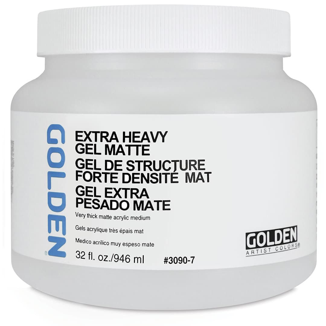 Open in modal - Golden Extra Heavy Acrylic Gel Medium - Matte, 32 oz jar