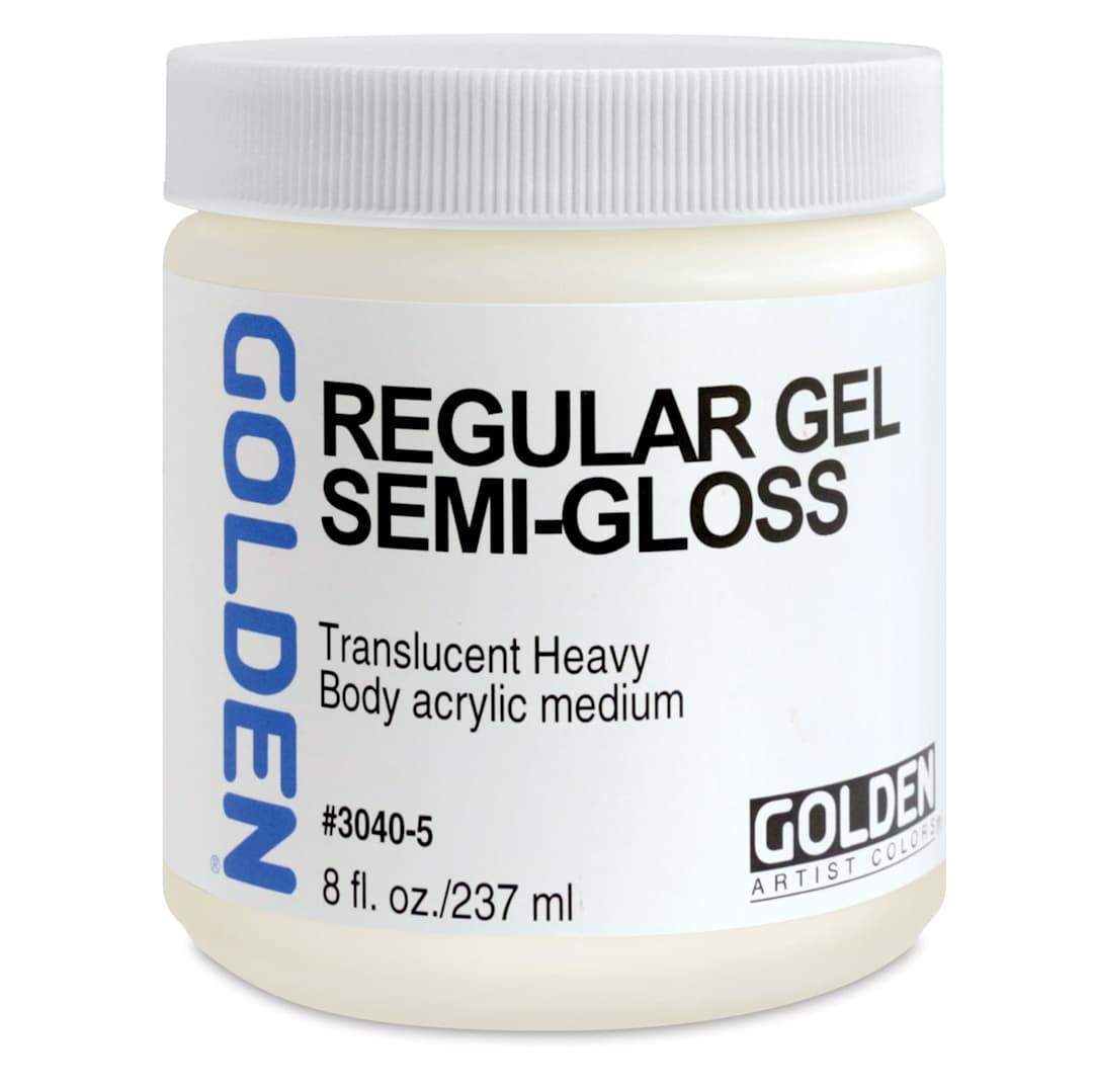 Open in modal - Golden Regular Acrylic Gel Medium - Semi-Gloss, 8 oz jar