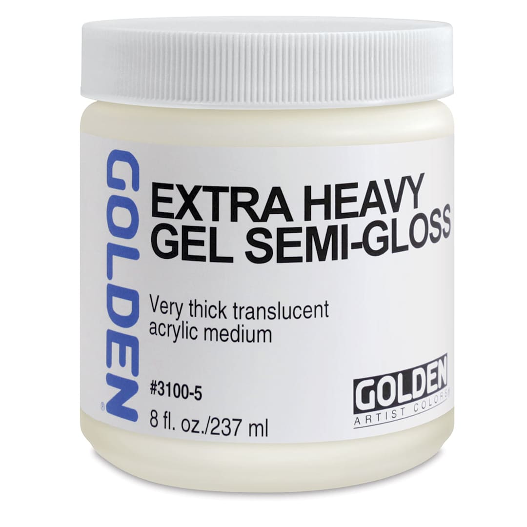 Open in modal - Golden Extra Heavy Acrylic Gel Medium - Semi-Gloss, 8 oz jar