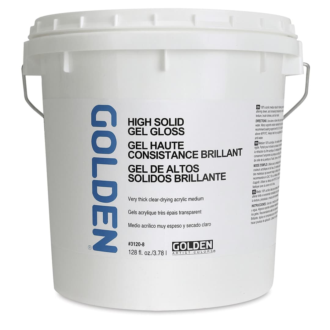 Open in modal - Golden High Solid Gel Medium - Gloss, 128 oz tub