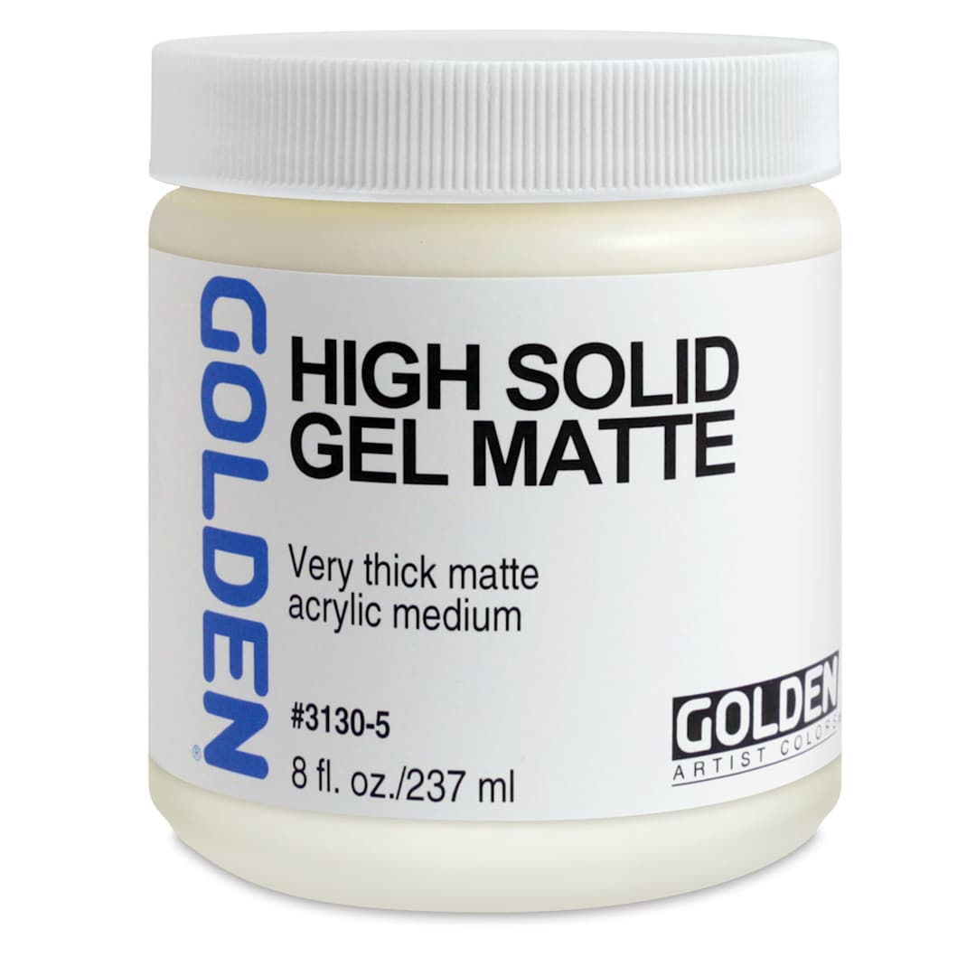 Open in modal - Golden Acrylic Medium - High Solid Gel Matt, 8 oz jar