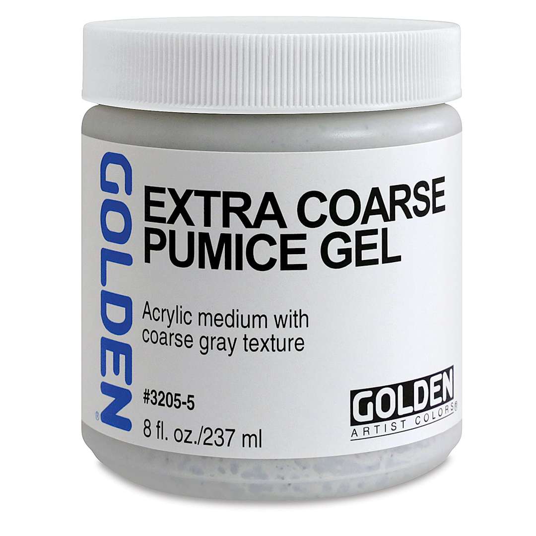 Open in modal - Golden Pumice Gel Medium - Extra Coarse, 8 oz jar