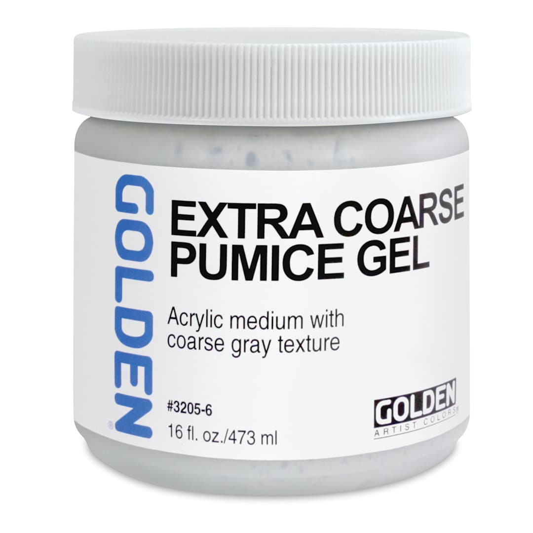 Open in modal - Golden Pumice Gel Medium - Extra Coarse, 16 oz jar