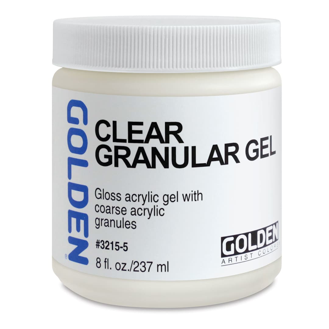 Open in modal - Golden Acrylic Gel Medium - Clear Granular, 8 oz jar