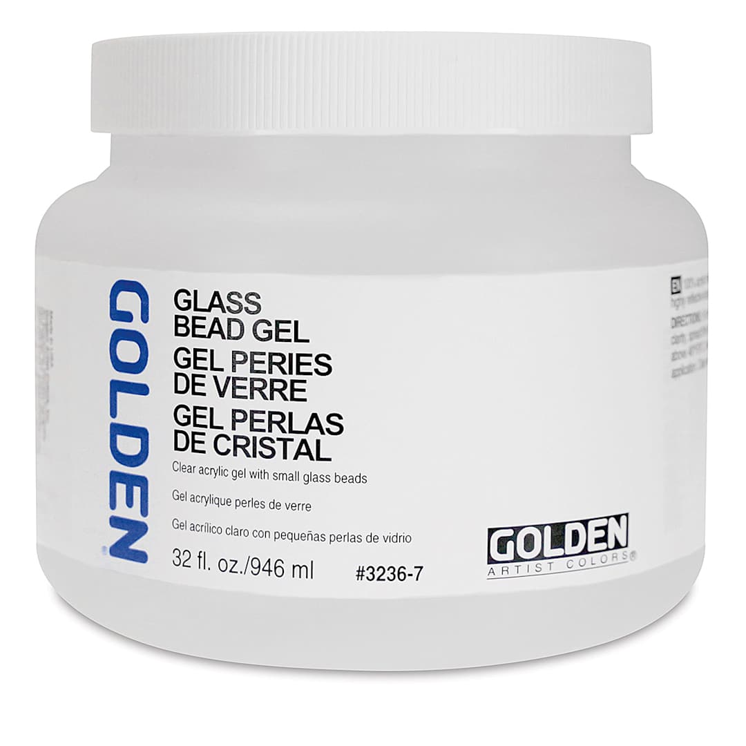 Open in modal - Golden Acrylic Gel Medium - Glass Bead, 32 oz jar