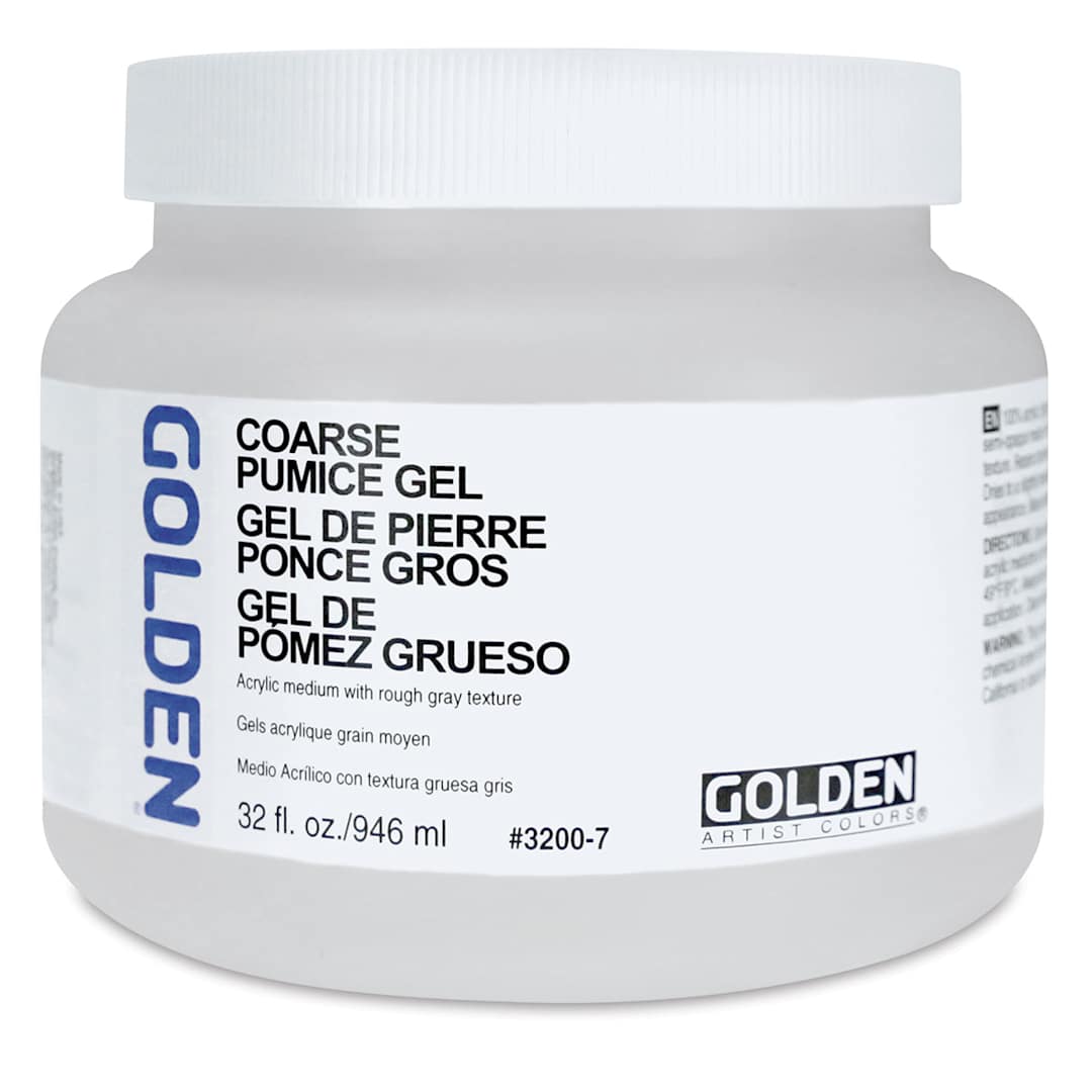 Open in modal - Golden Pumice Gel Medium - Coarse, 32 oz jar