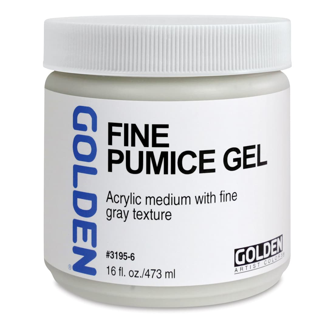 Open in modal - Golden Pumice Gel Medium - Fine, 16 oz Jar
