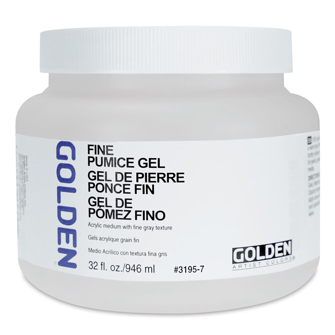 Open in modal - Golden Pumice Gel Medium - Fine, 32 oz jar