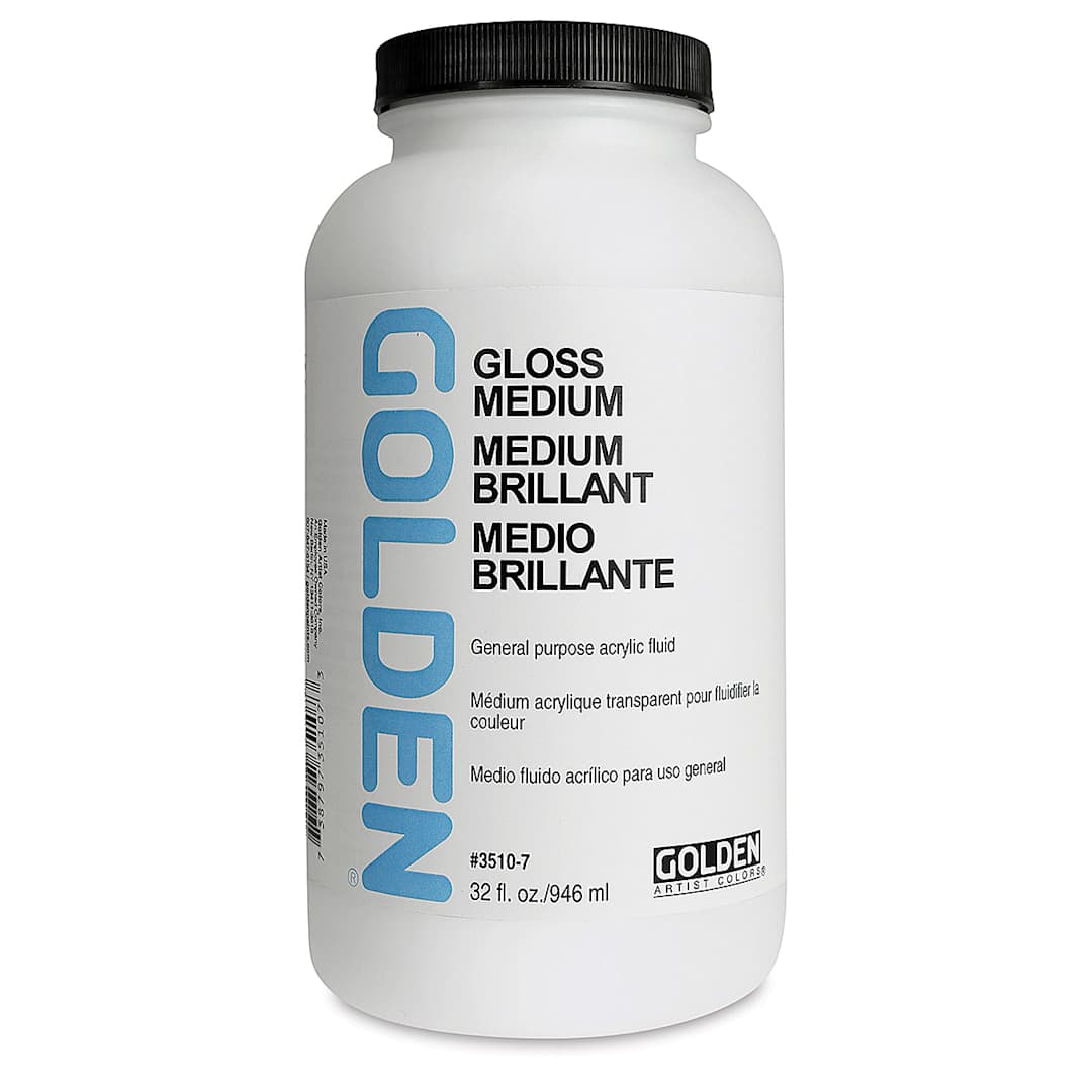 Open in modal - Golden Polymer Medium - Gloss, 32 oz jar