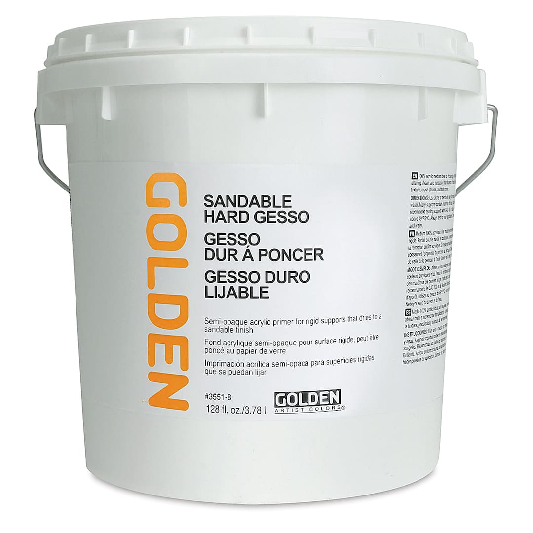 Open in modal - Golden Sandable Hard Gesso - Gallon tub