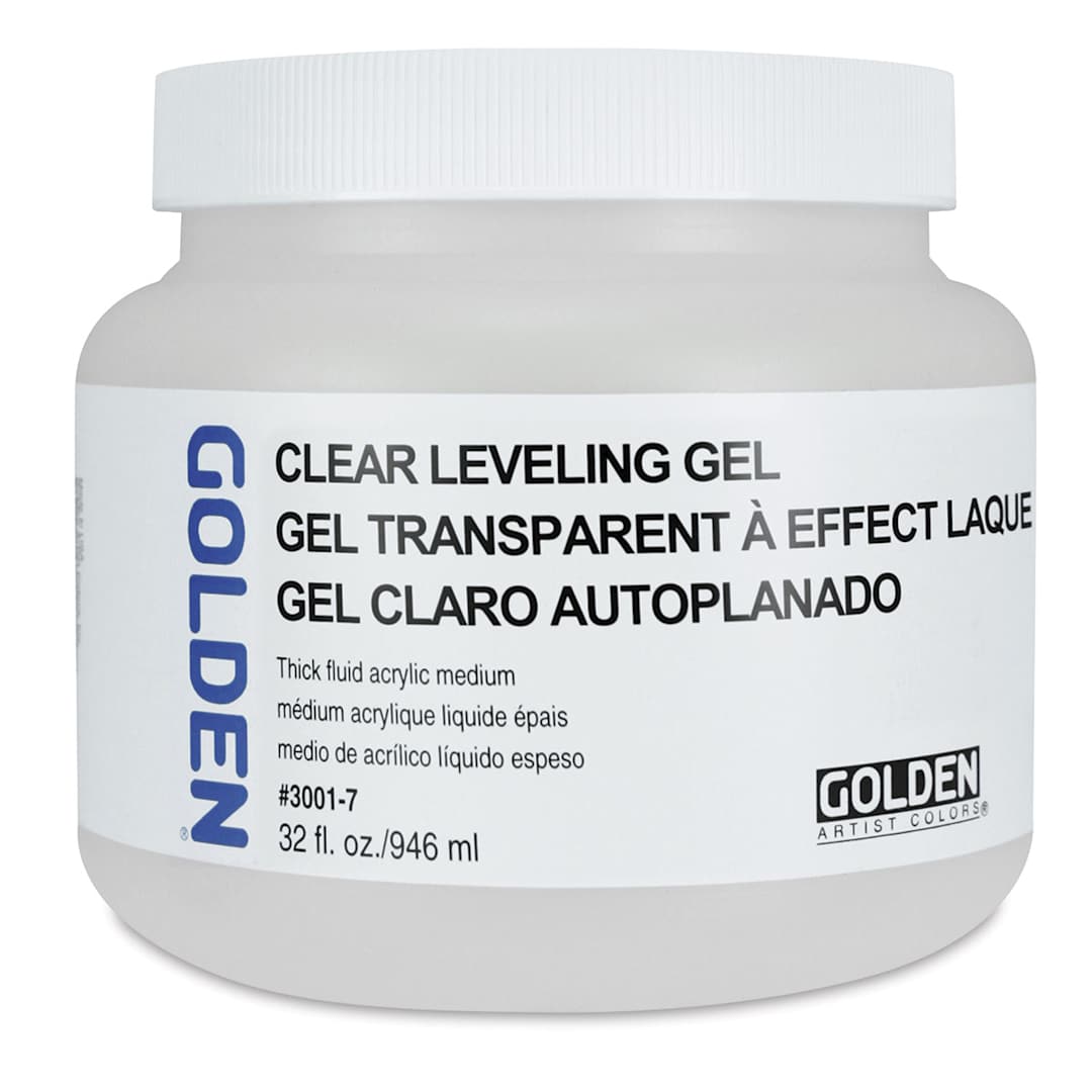 Open in modal - Golden Acrylic Medium - Clear Leveling Gel, 32 oz jar 