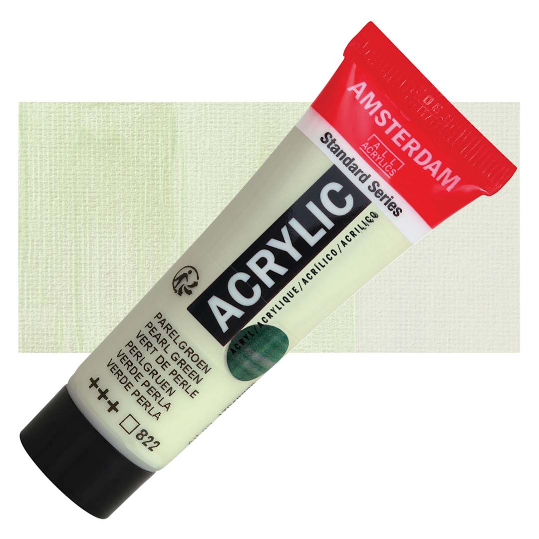 Open in modal - Amsterdam Standard Series Acrylic - Pearl Green, 20 ml Tube and swatch