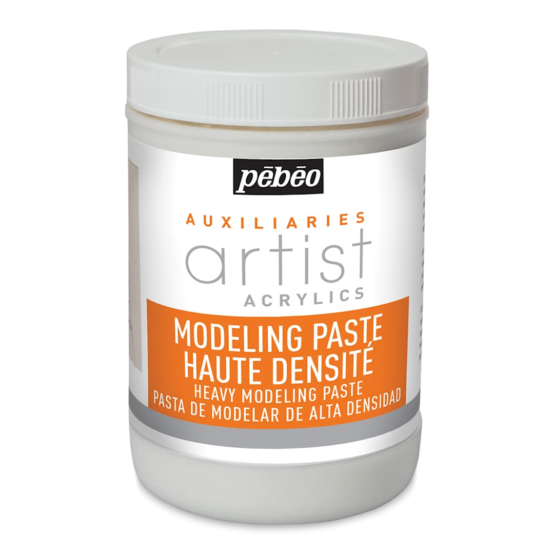 Open in modal - Pebeo Modeling Pastes - Front of High Density 1 liter Jar