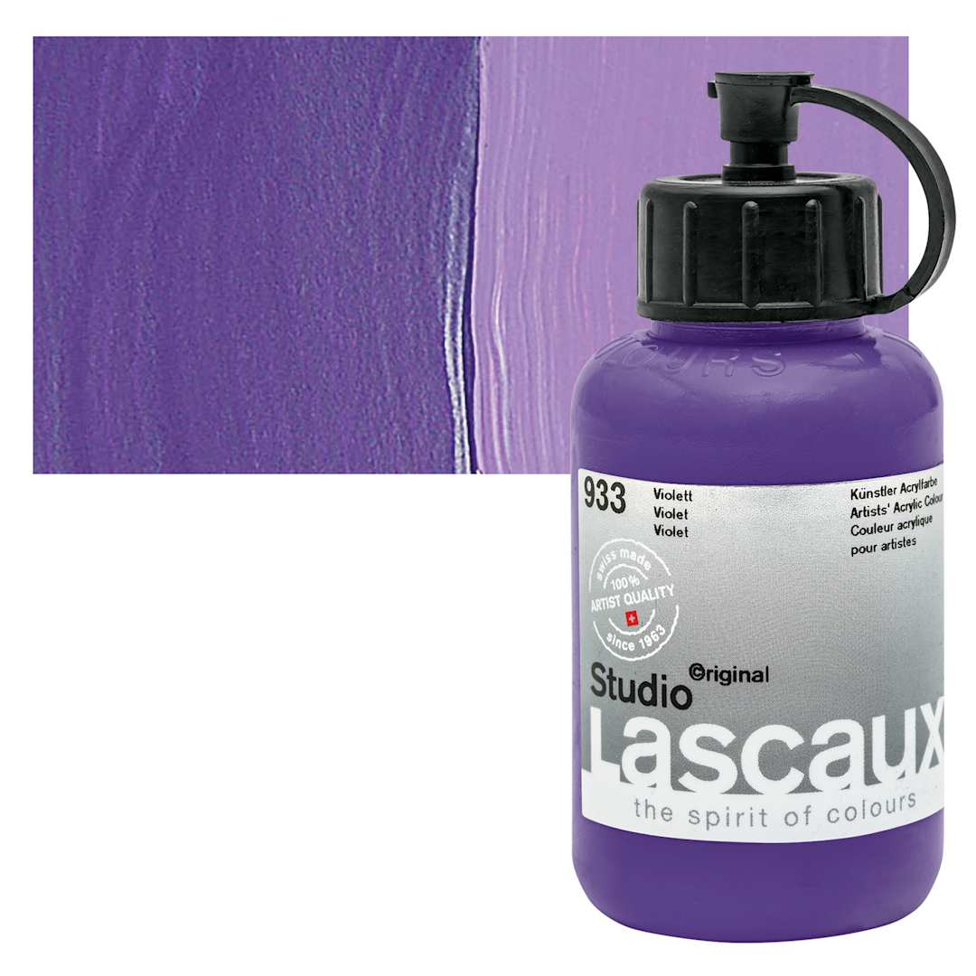 Open in modal - Lascaux Studio Acrylic - Violet, 85 ml bottle and swatch