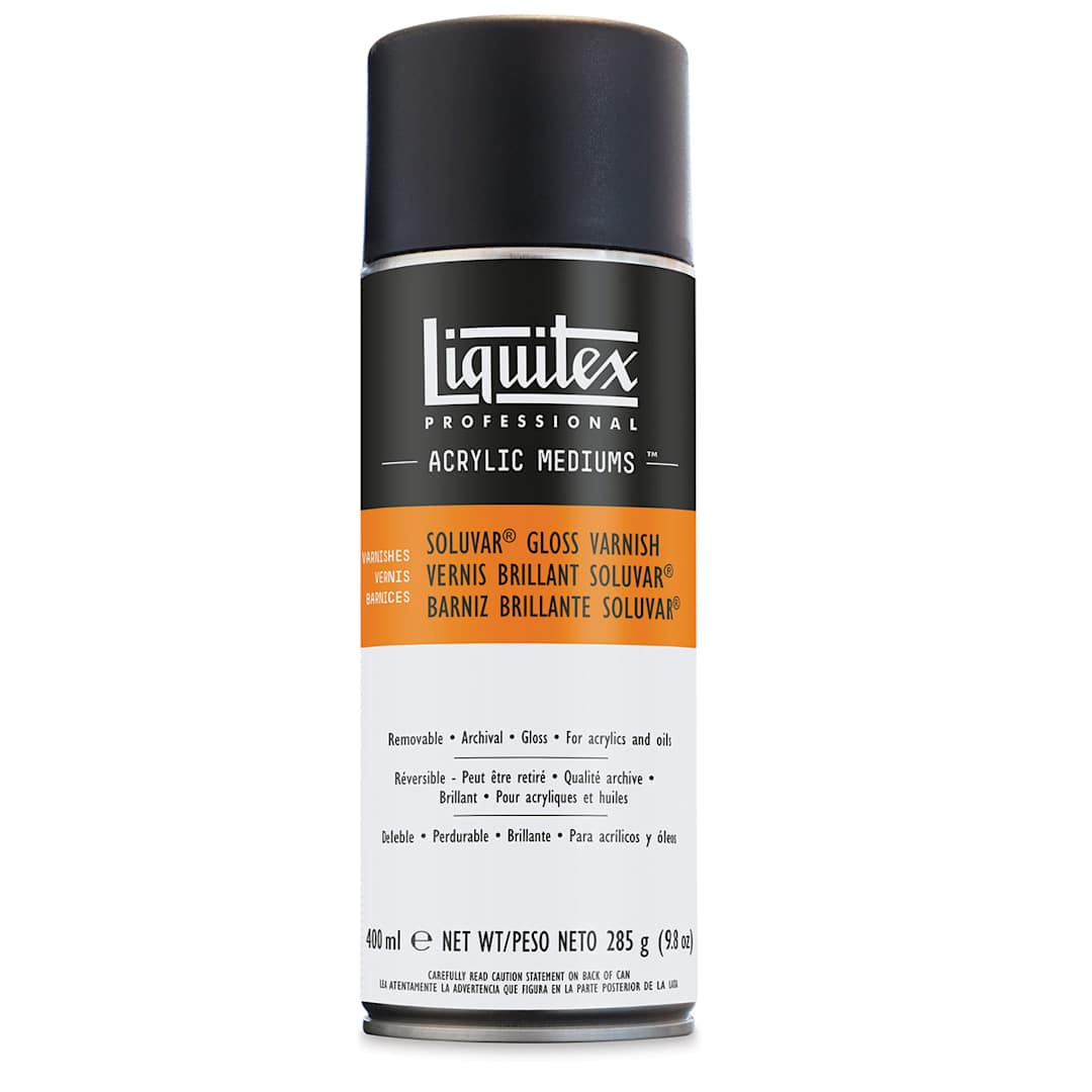 Open in modal - Liquitex Soluvar Varnish Spray - Gloss, 10.4 oz Spray Can