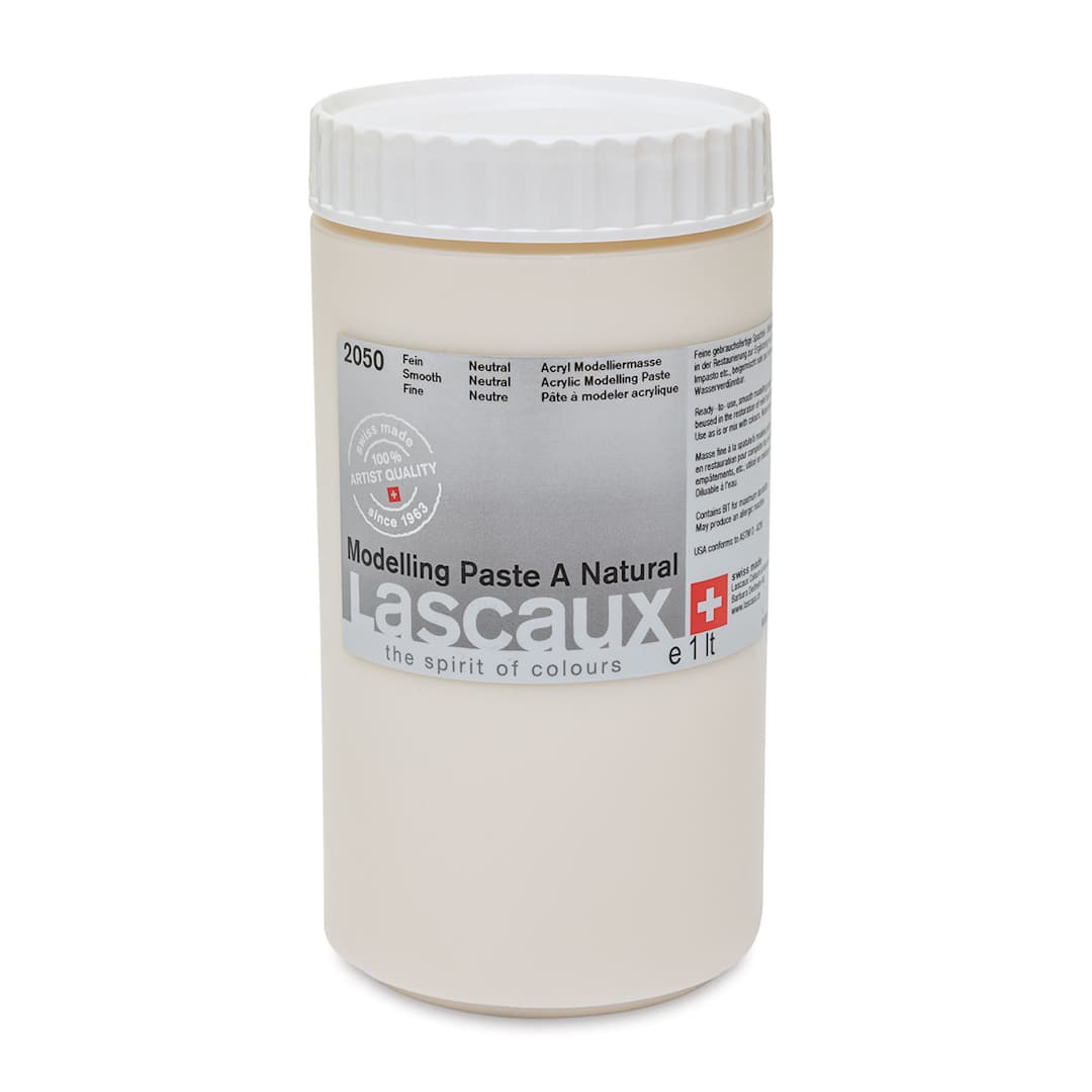 Open in modal - Lascaux Modeling Paste A - Natural, Smooth, 1 liter jar