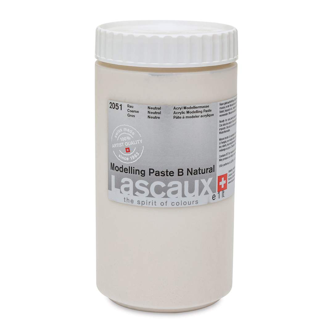 Open in modal - Lascaux Modeling Paste B - Natural, Rough, 1 liter jar