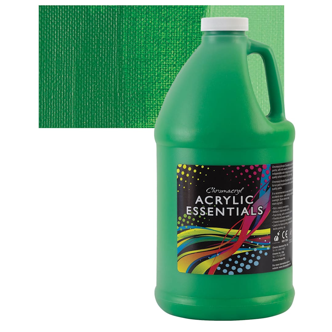 Open in modal - Chromacryl Acrylic Essentials - Green, Half Gallon and swatch