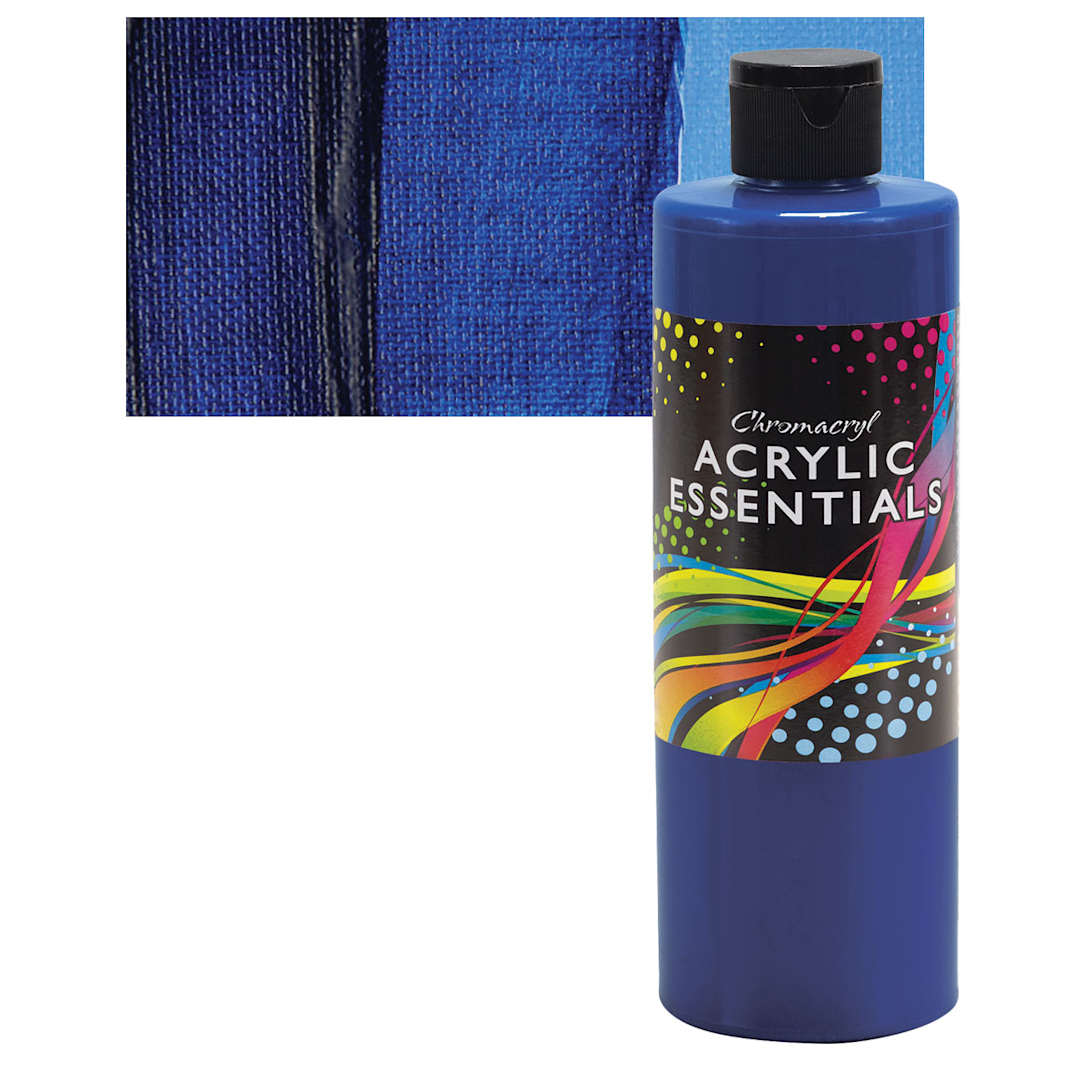 Open in modal - Chromacryl Acrylic Essentials - Warm Blue, Pint and swatch