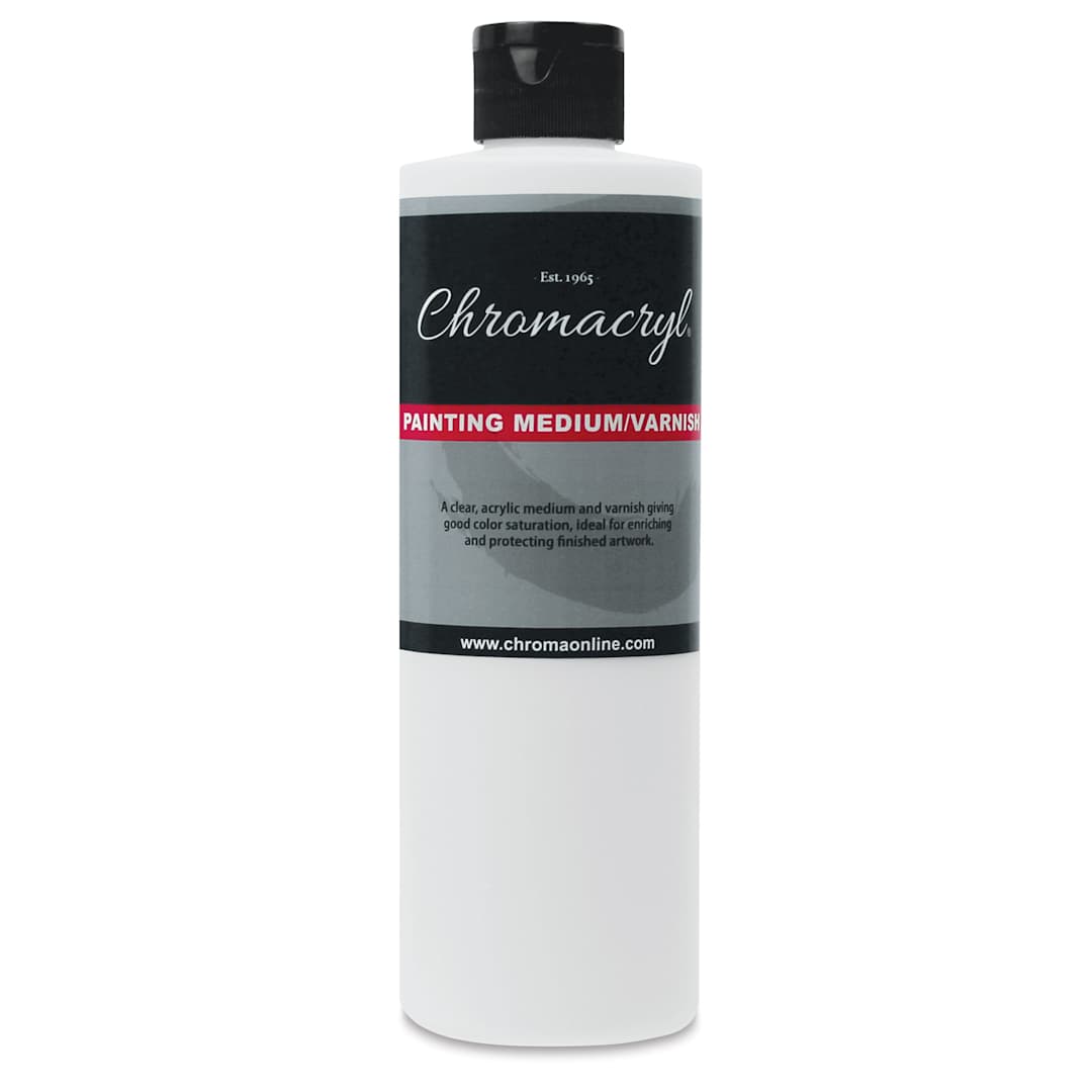 Open in modal - Chromacryl Acrylic Painting Medium and Varnish - 16 oz bottle
