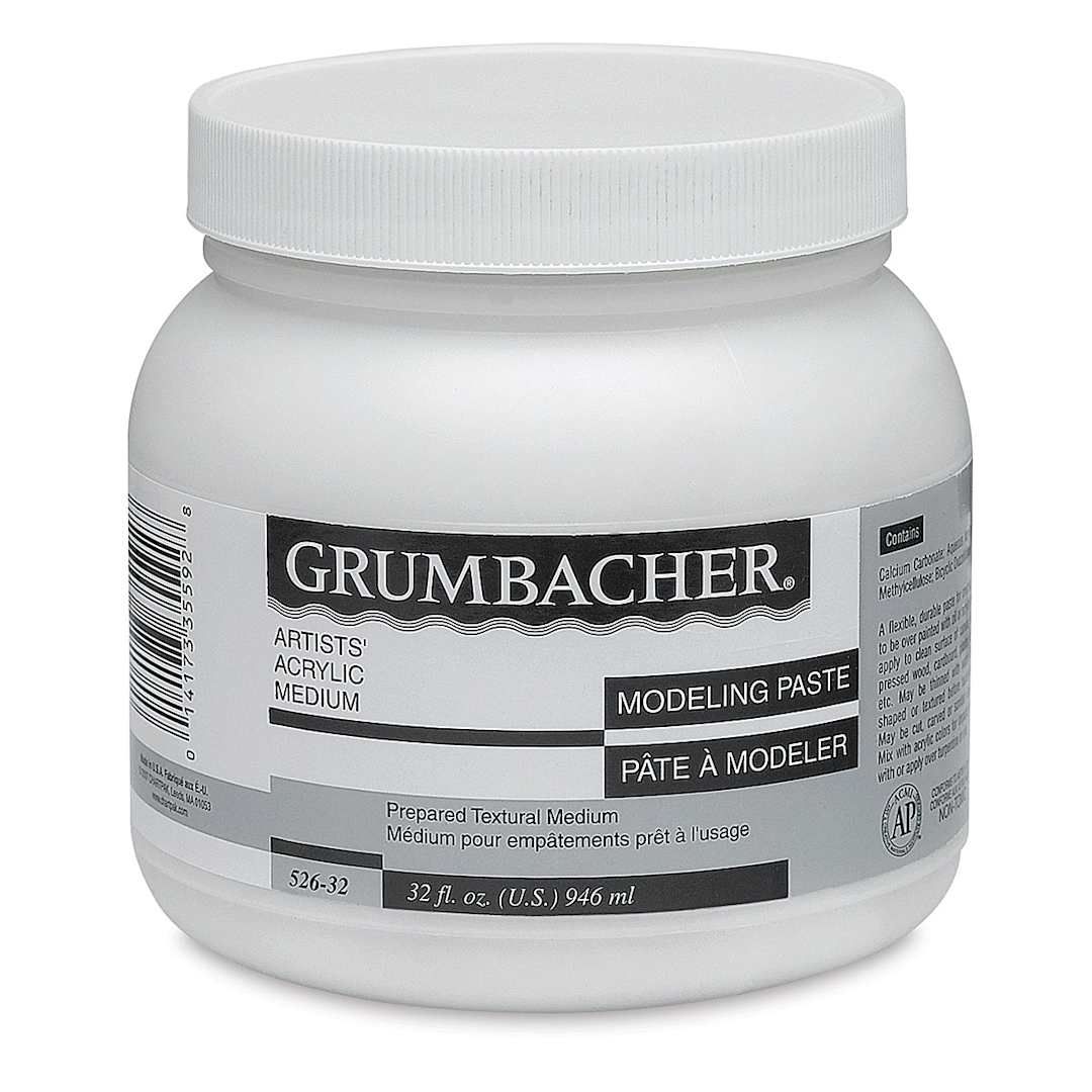 Open in modal - Grumbacher Acrylic Modeling Paste - 32 oz, Jar