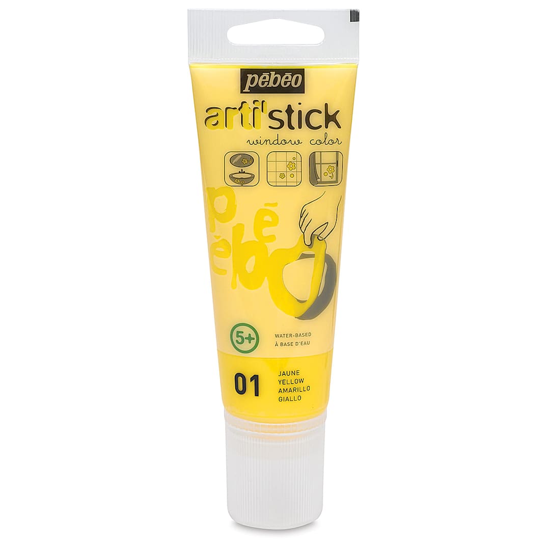 Open in modal - Pebeo Arti' Stick Window Color - Yellow, 75 ml tube
