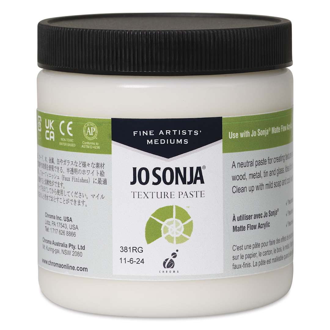 Open in modal - Chroma's Jo Sonja Texture Paste Medium - 8 oz Jar - front