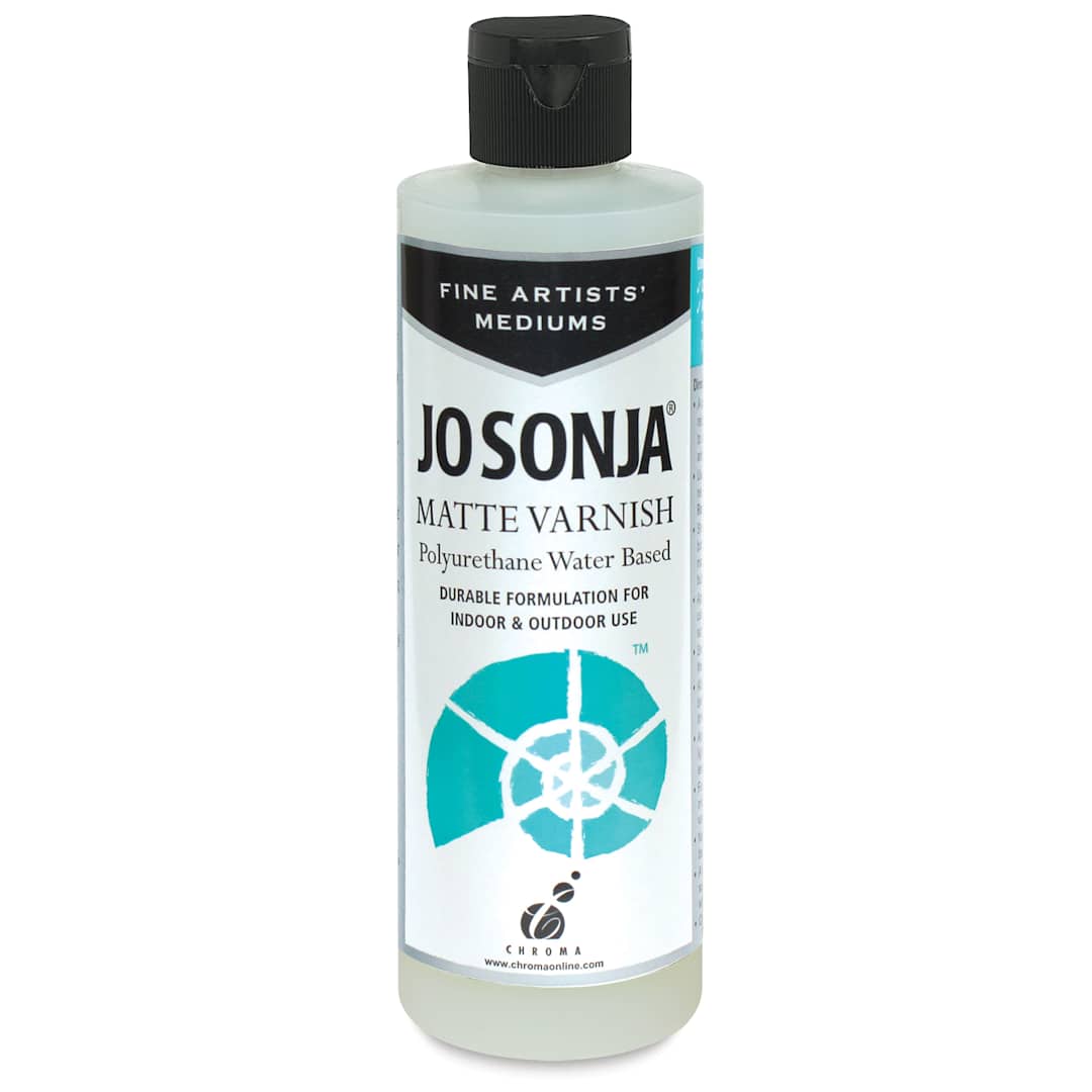 Open in modal - Jo Sonja's Polyurethane Varnish - Matte, 8 oz bottle